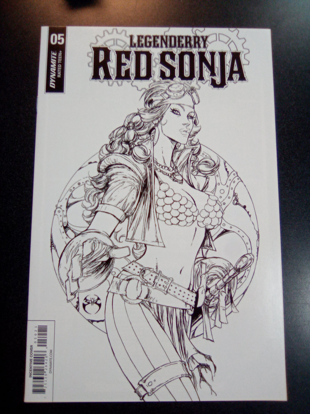 Legenderry Red Sonja #5 1:10 Joe Benitez B&W Variant