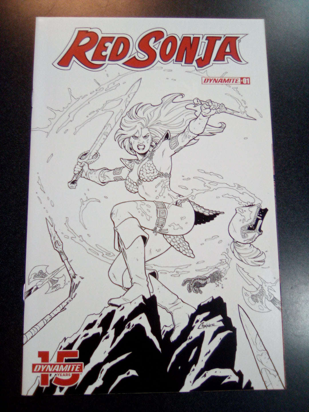 Red Sonja #1 1:20 Amanda Conner B&W Variant