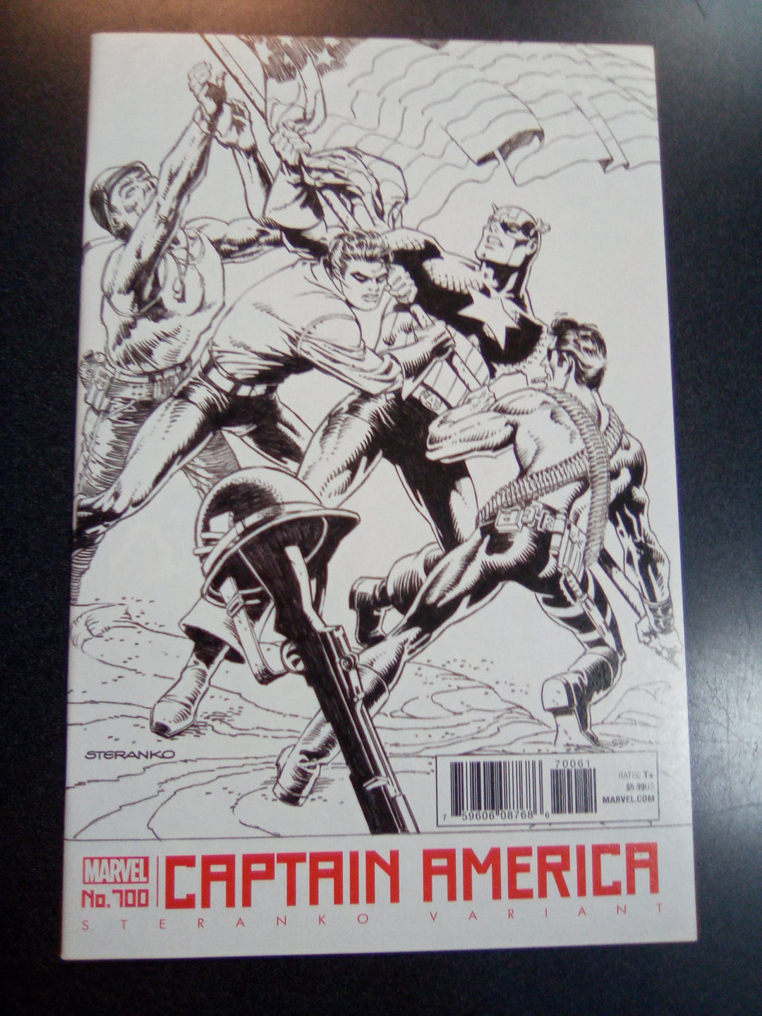 Captain America #700 Jim Steranko B&W Variant