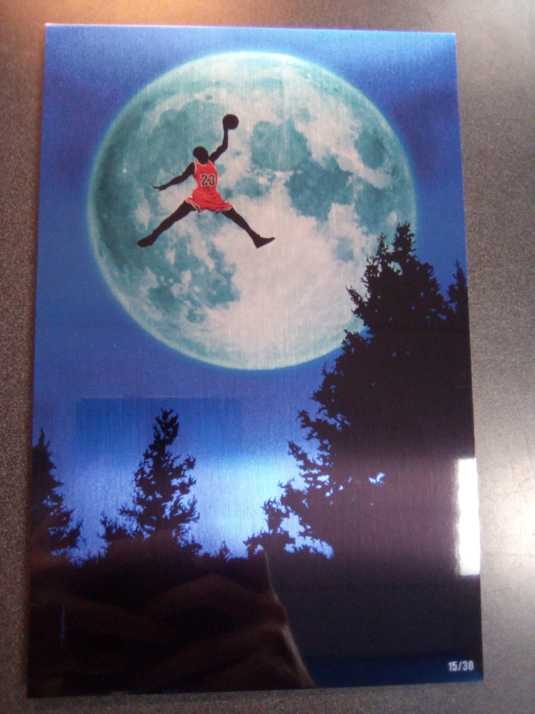Fame: Michael Jordan #1 Sheldon Bueckert Metal Virgin Art Variant (# 15/30)