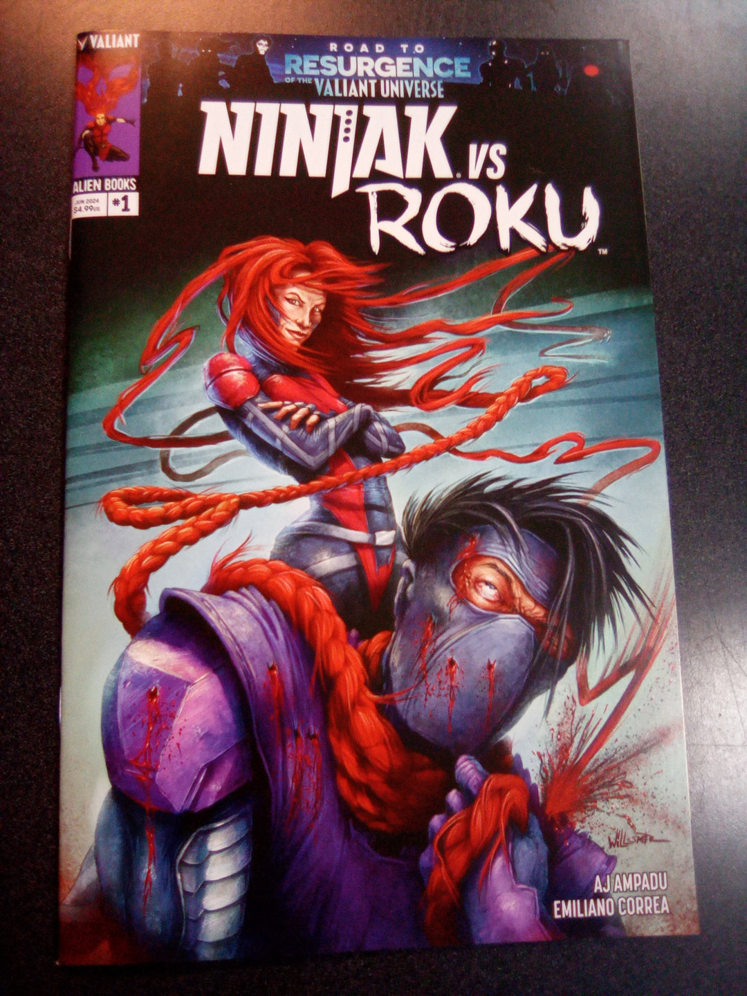 Ninjak vs Roku #1 (Of 4) Cover B Willsmer