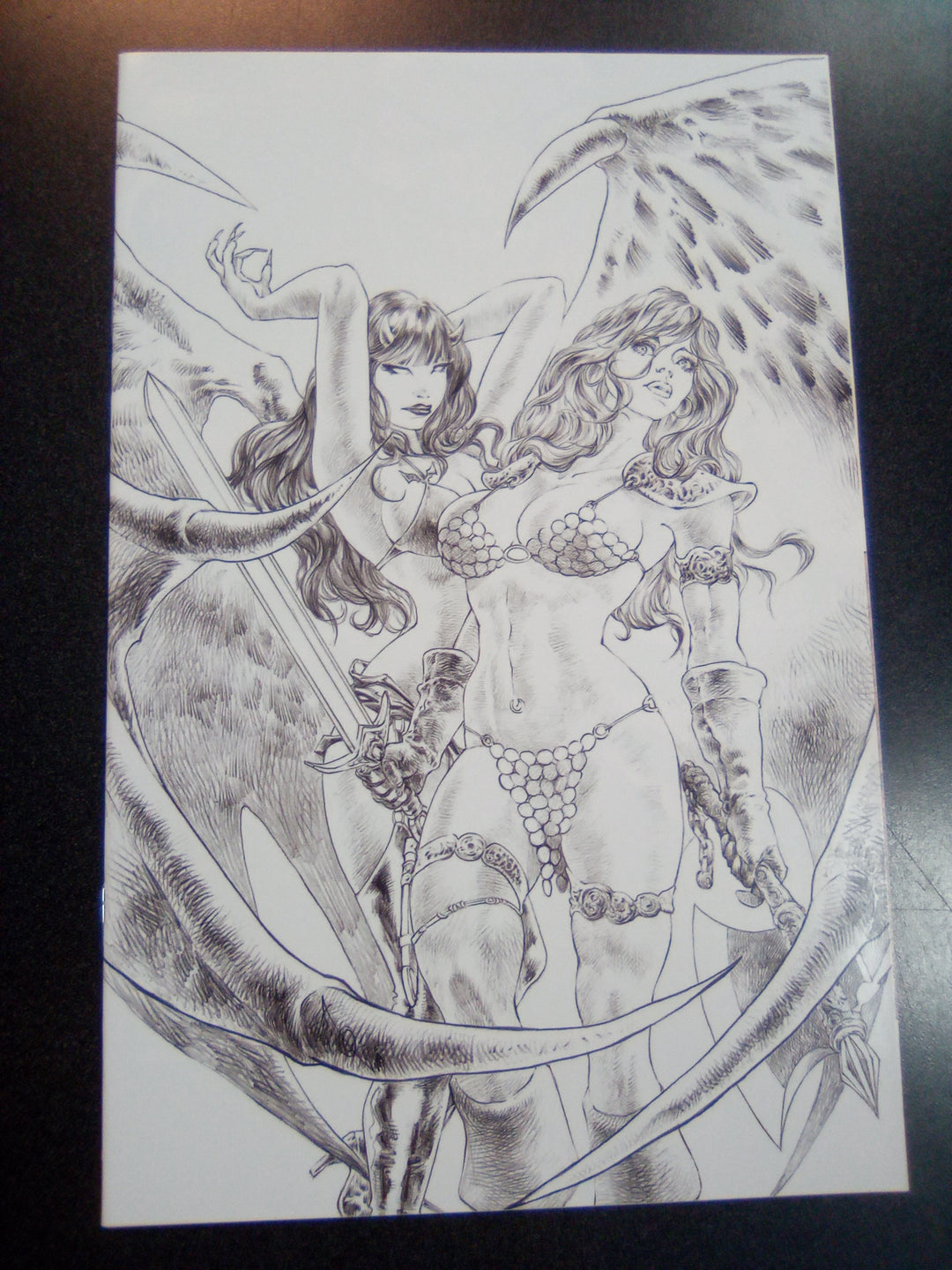 Red Sonja Age of Chaos #4 1:11 Alan Quah Sketch Virgin Variant