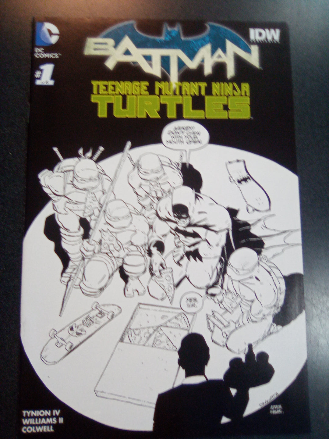 Batman Teenage Mutant Ninja Turtles #1 Nick Dragotta B&W Variant