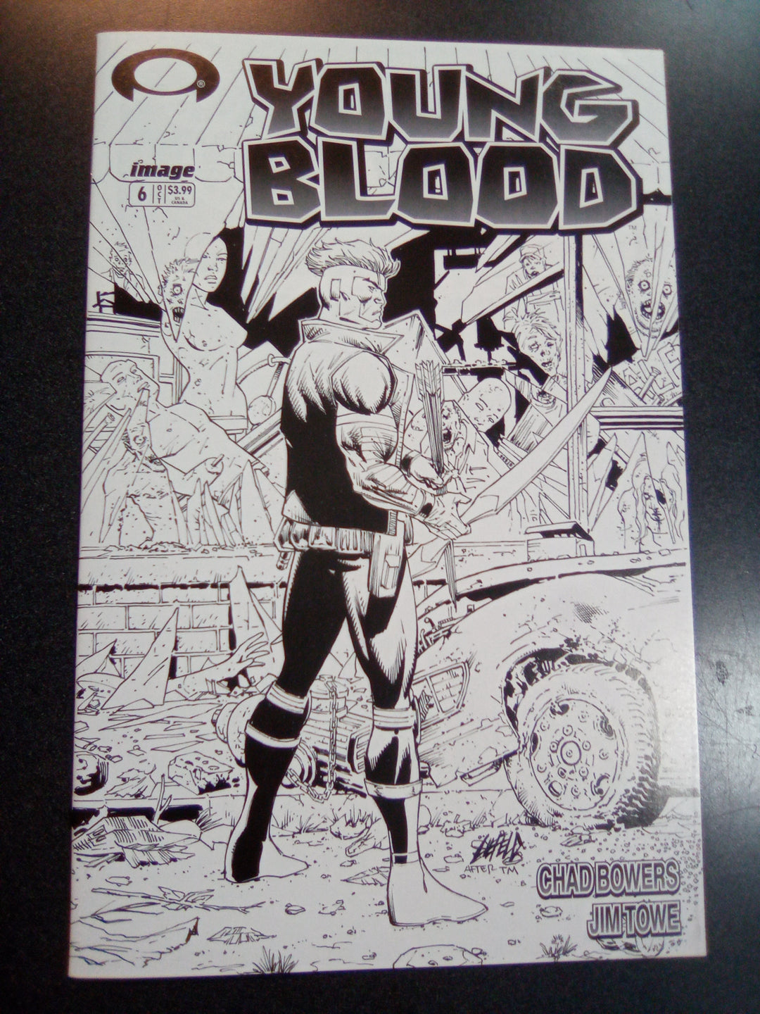 Youngblood #6 Walking Dead Homage Sketch Variant