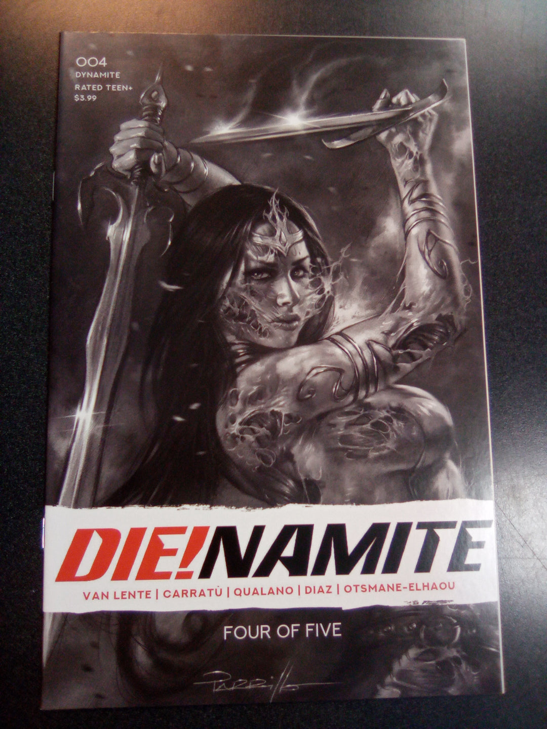 Die!namite #4 1:45 Lucio Parrillo B&W Variant
