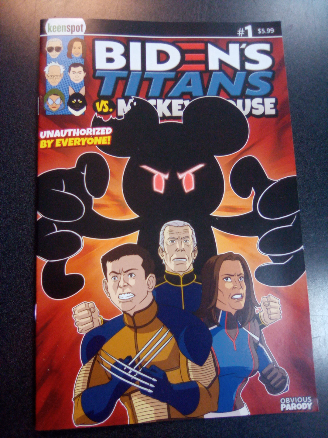 Bidens Titans vs Mickey Mouse (Unauth) #1 Cover A Mickey Unlea