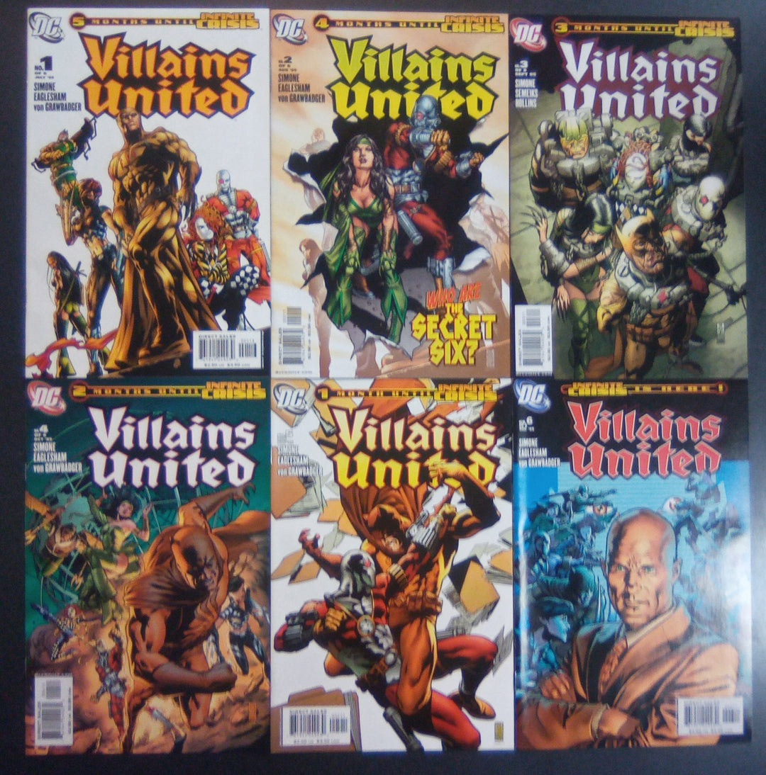 Villains United #1 - 6 Complete Set VF/NM