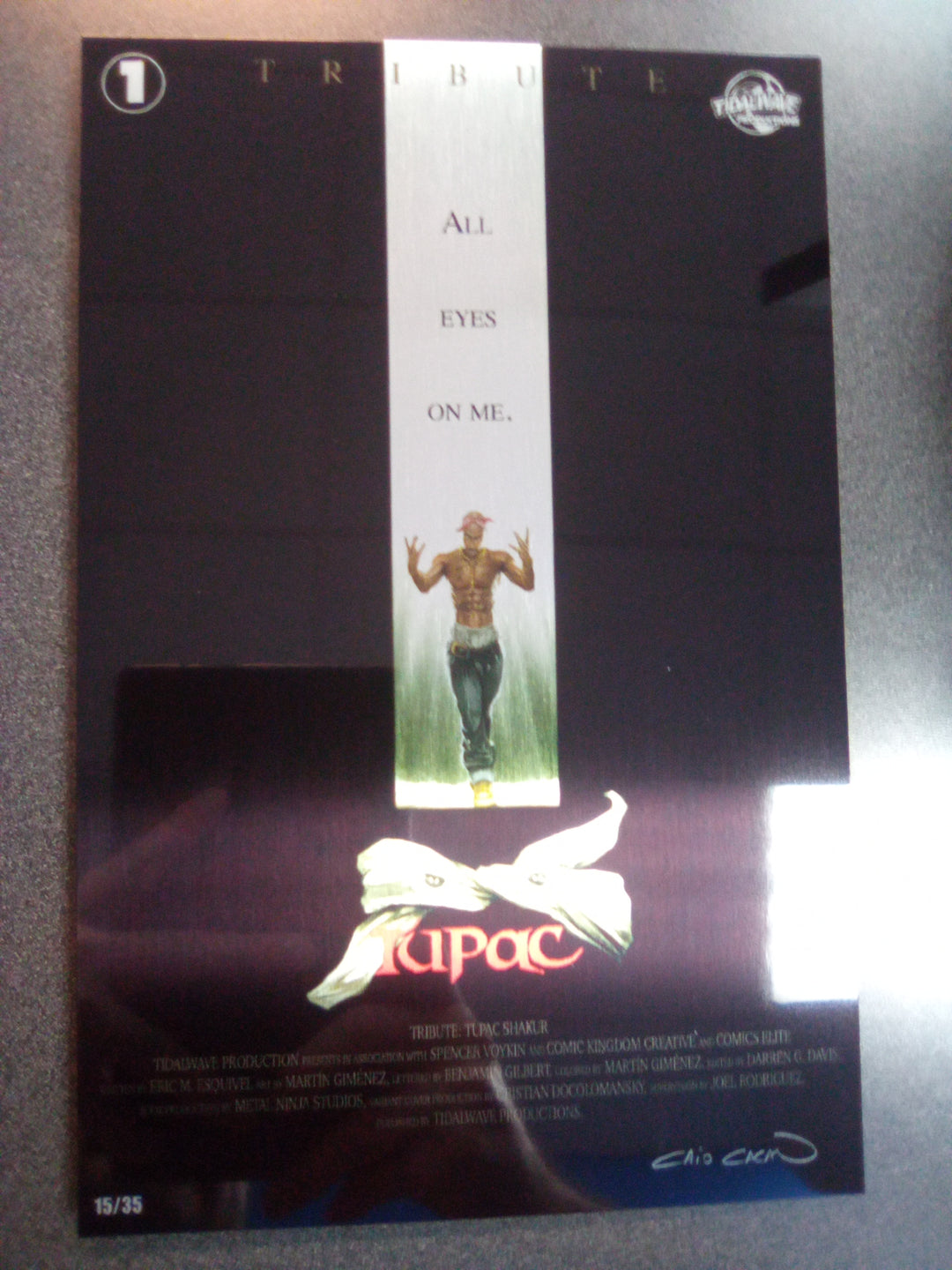 Tribute: Tupac Shakur #1 Caio Cacau Trade Dress Metal Variant 15/35