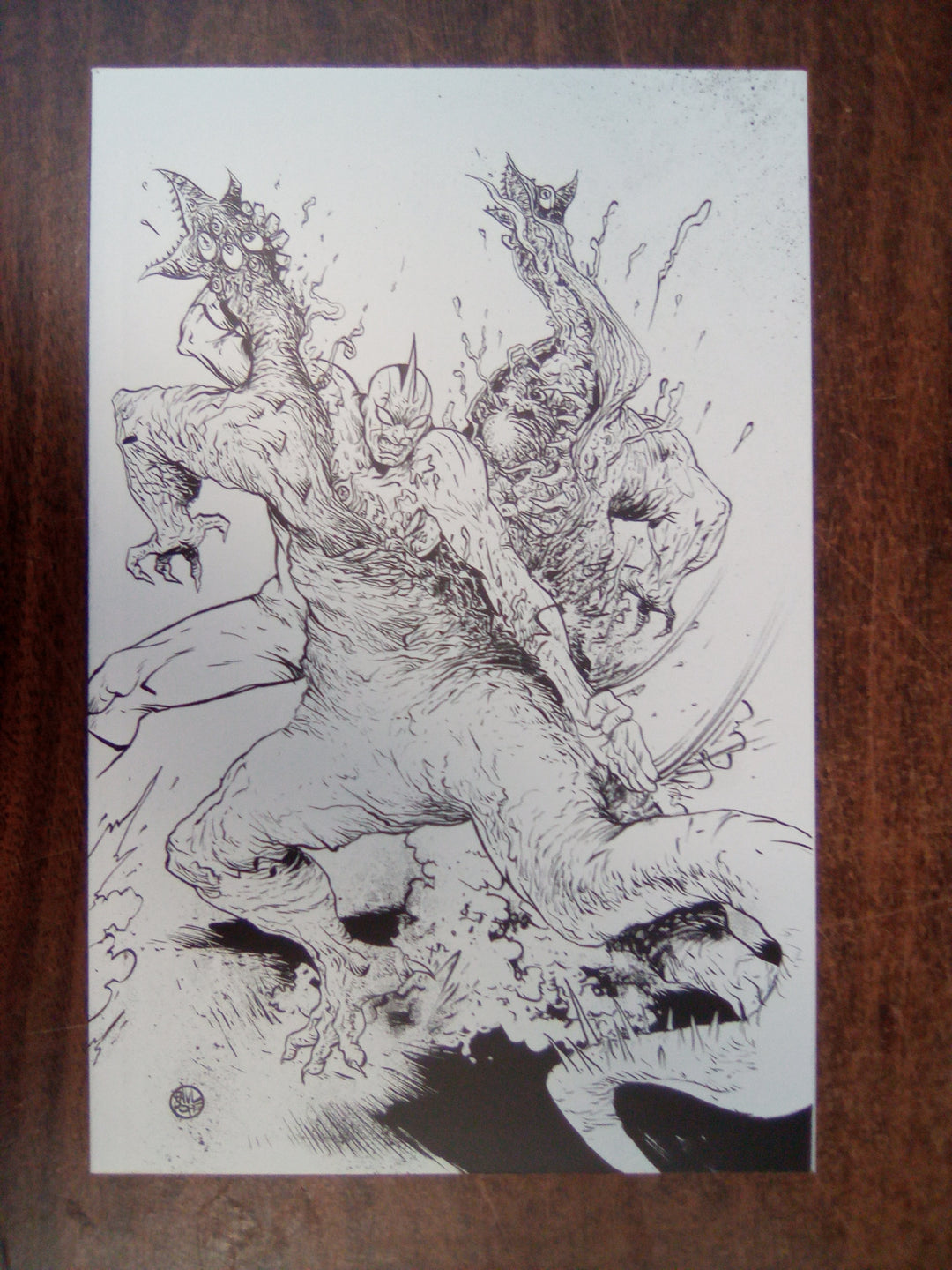 Ultramega by James Harren #4 1:5 B&W Virgin Variant