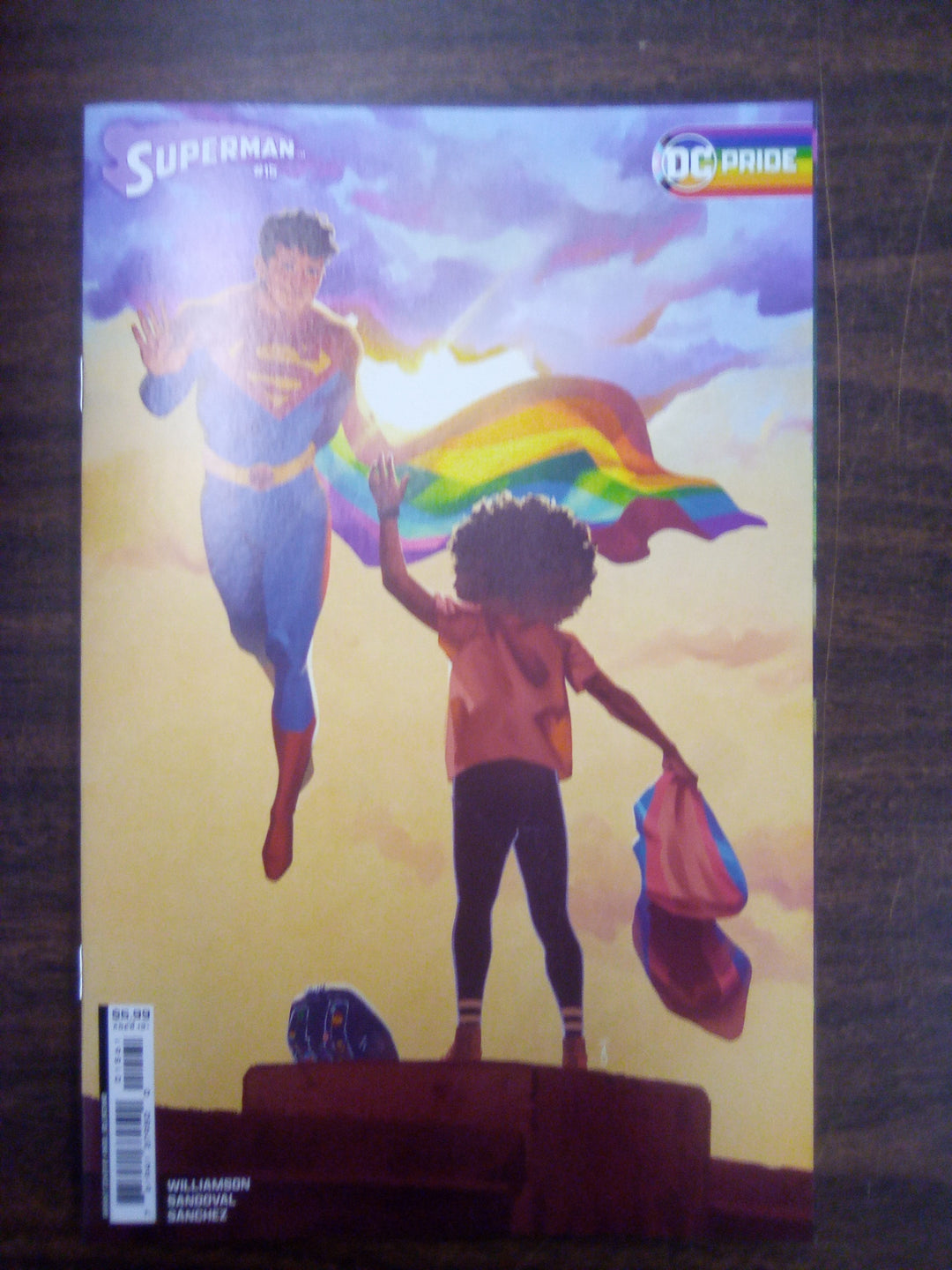 Superman #15 Cover E Angel Solorzano DC Pride 2024 Card Stock Variant (House Of Brainiac)(Absolute Power)