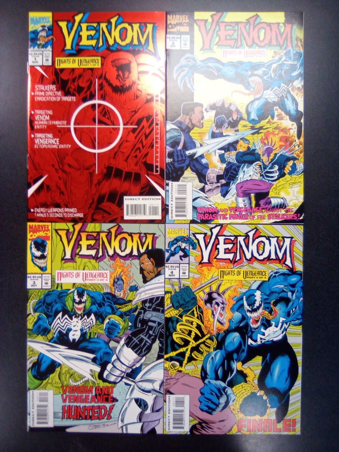 Venom Nights of Vengeance #1 - 4 Set (1994) NM
