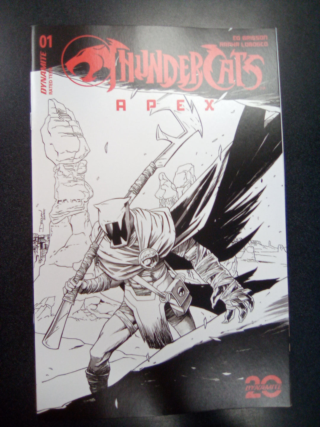 Thundercats Apex #1 Cover N 10 Copy Variant Edition Shalvey Line Art