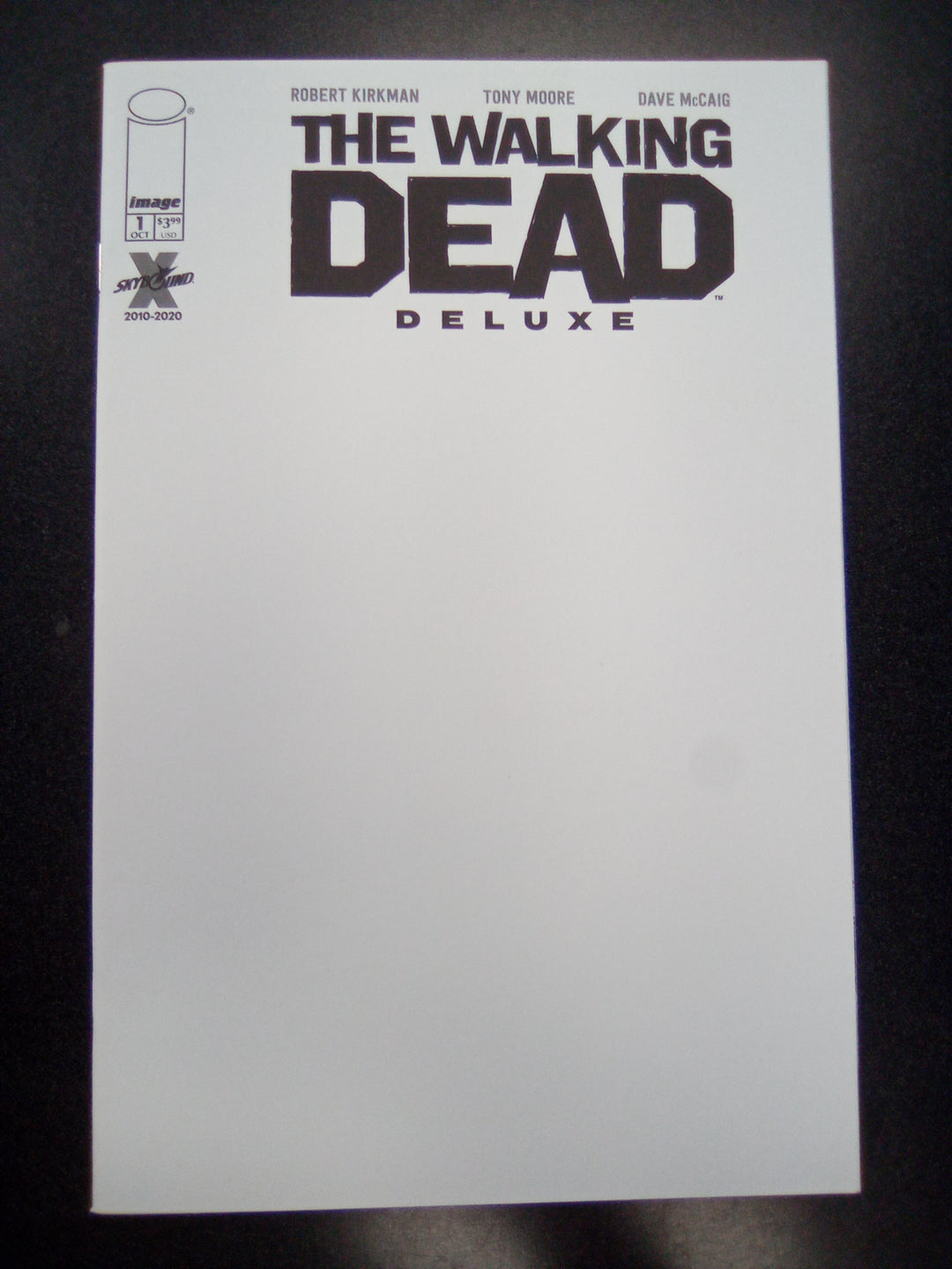 Walking Dead Deluxe #1 Cover F Blank Sketch Variant