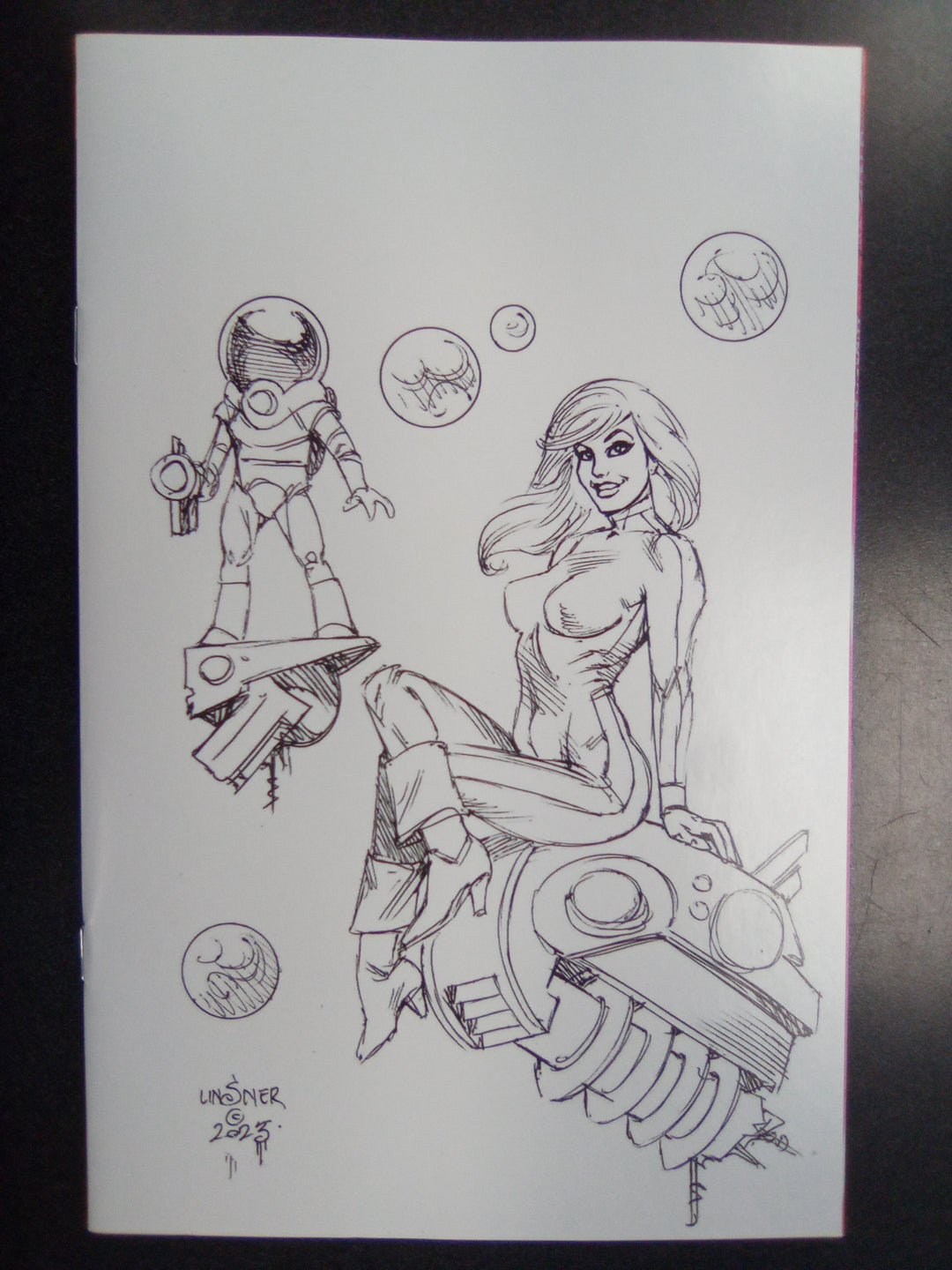 Barbarella #3 Cover K 1:25 Linsner Line Art Virgin Variant