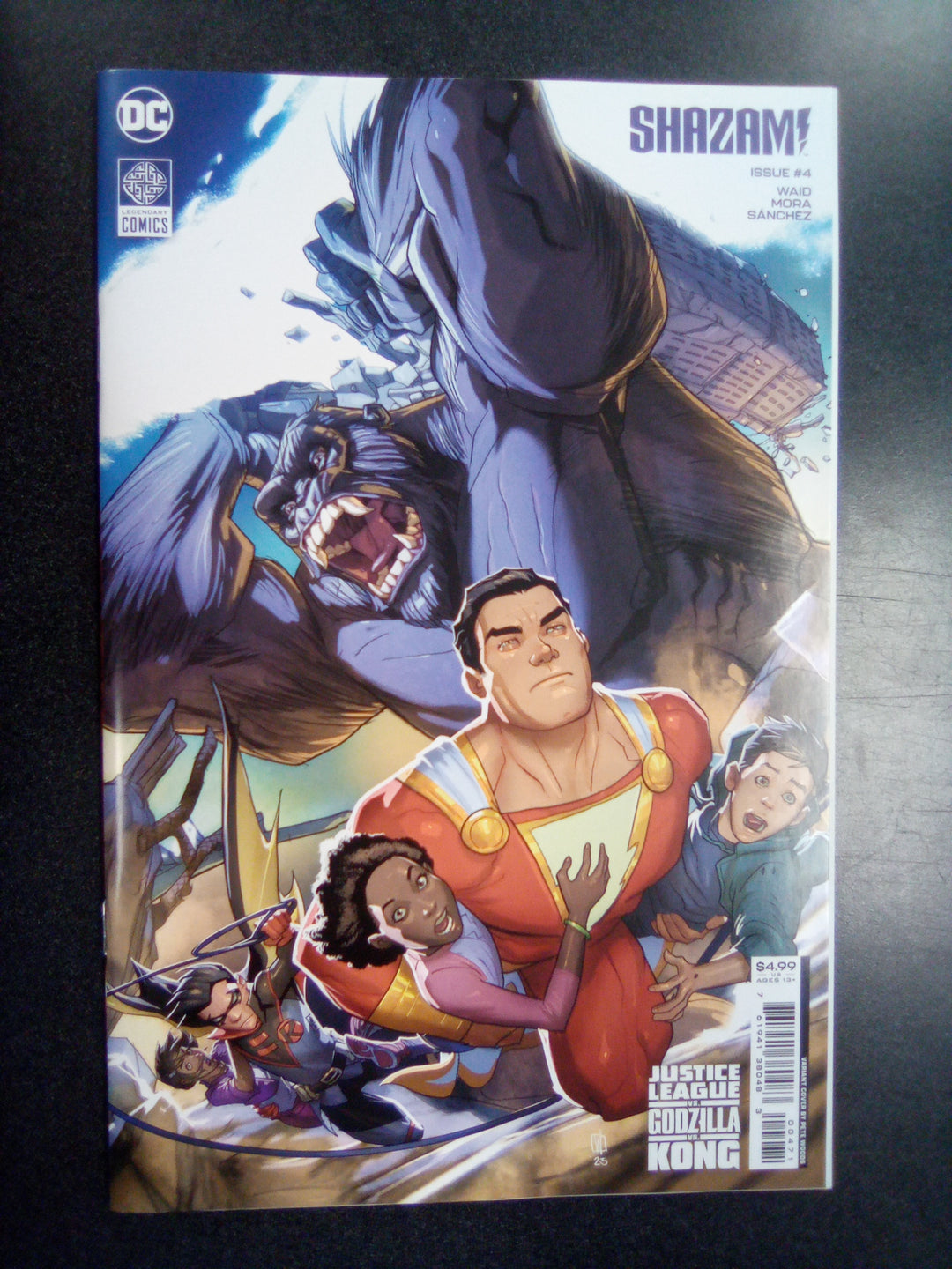 Shazam #4 Cover G  Pete Woods Connecting Justice League vs Godzilla vs Kong Card Stock Variant