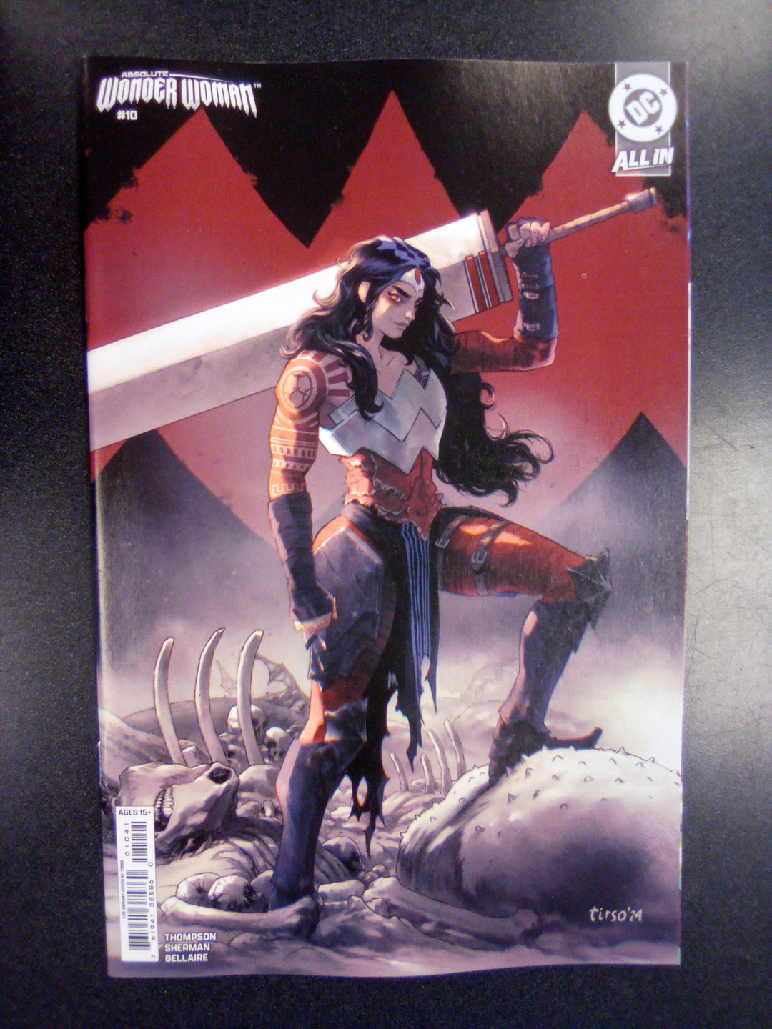 Absolute Wonder Woman #10 Cover D 1 in 25 Tirso Card Stock Variant