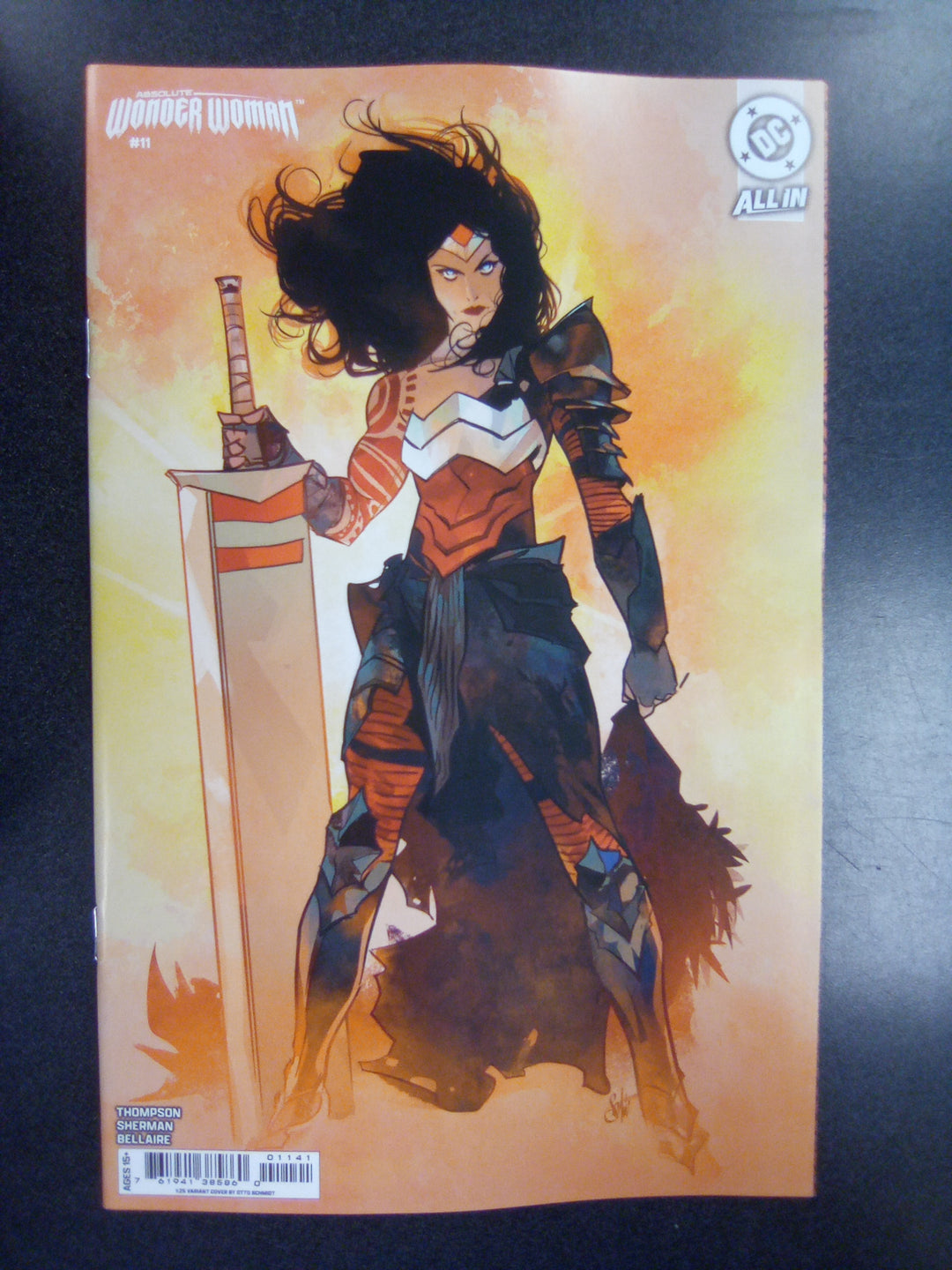 Absolute Wonder Woman #11 Cover D 1 in 25 Otto Schmidt Card Stock Variant