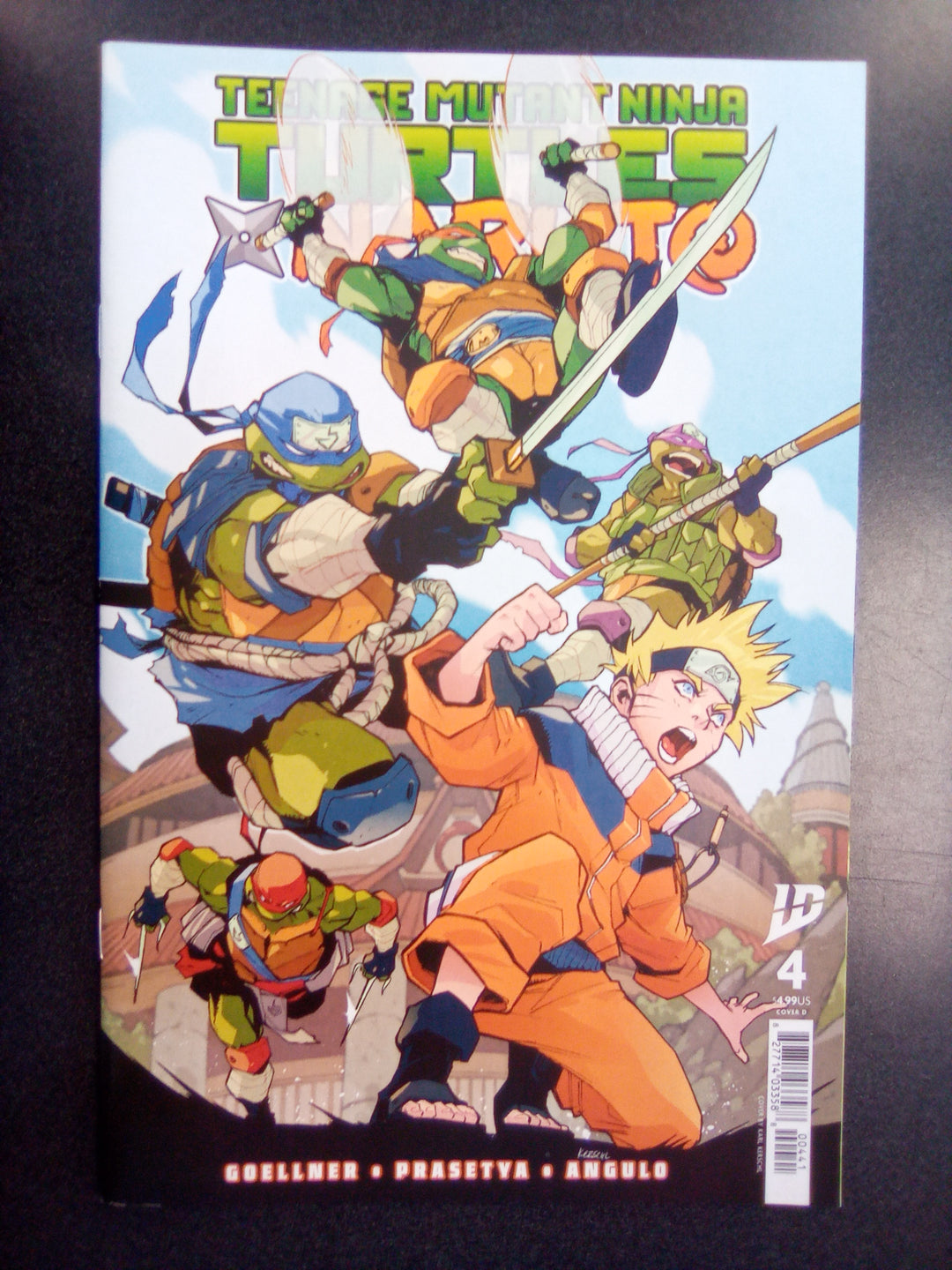 Teenage Mutant Ninja Turtles X Naruto #4 Variant D (Kerschl)