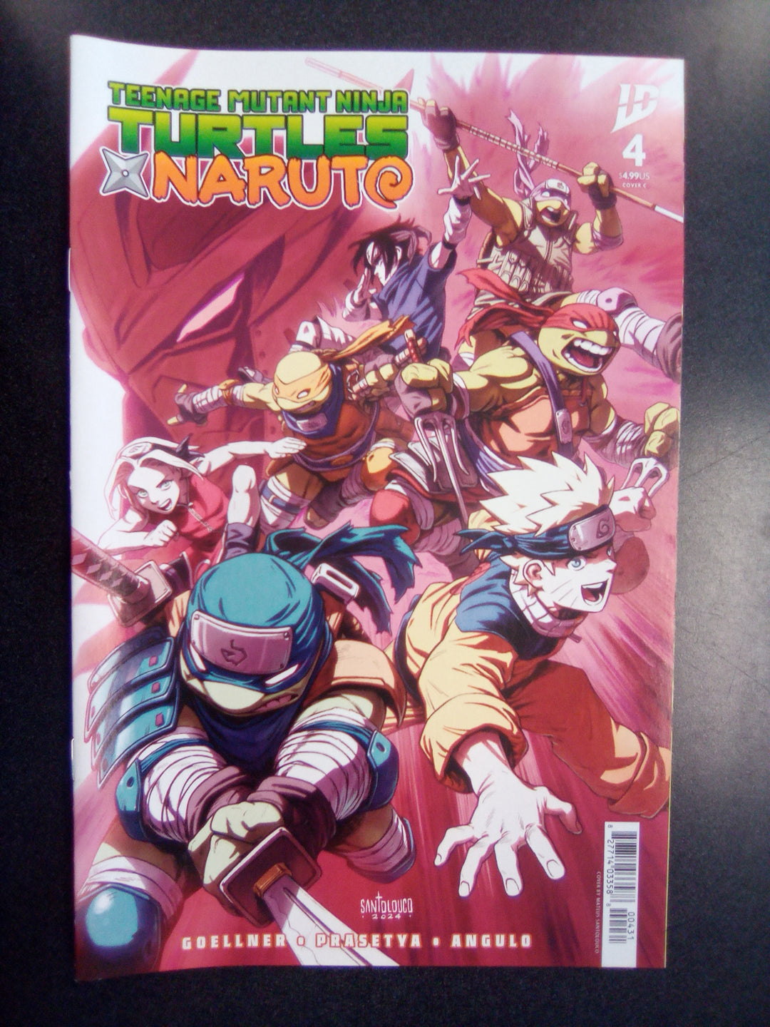 Teenage Mutant Ninja Turtles X Naruto #4 Variant C (Santolouco)
