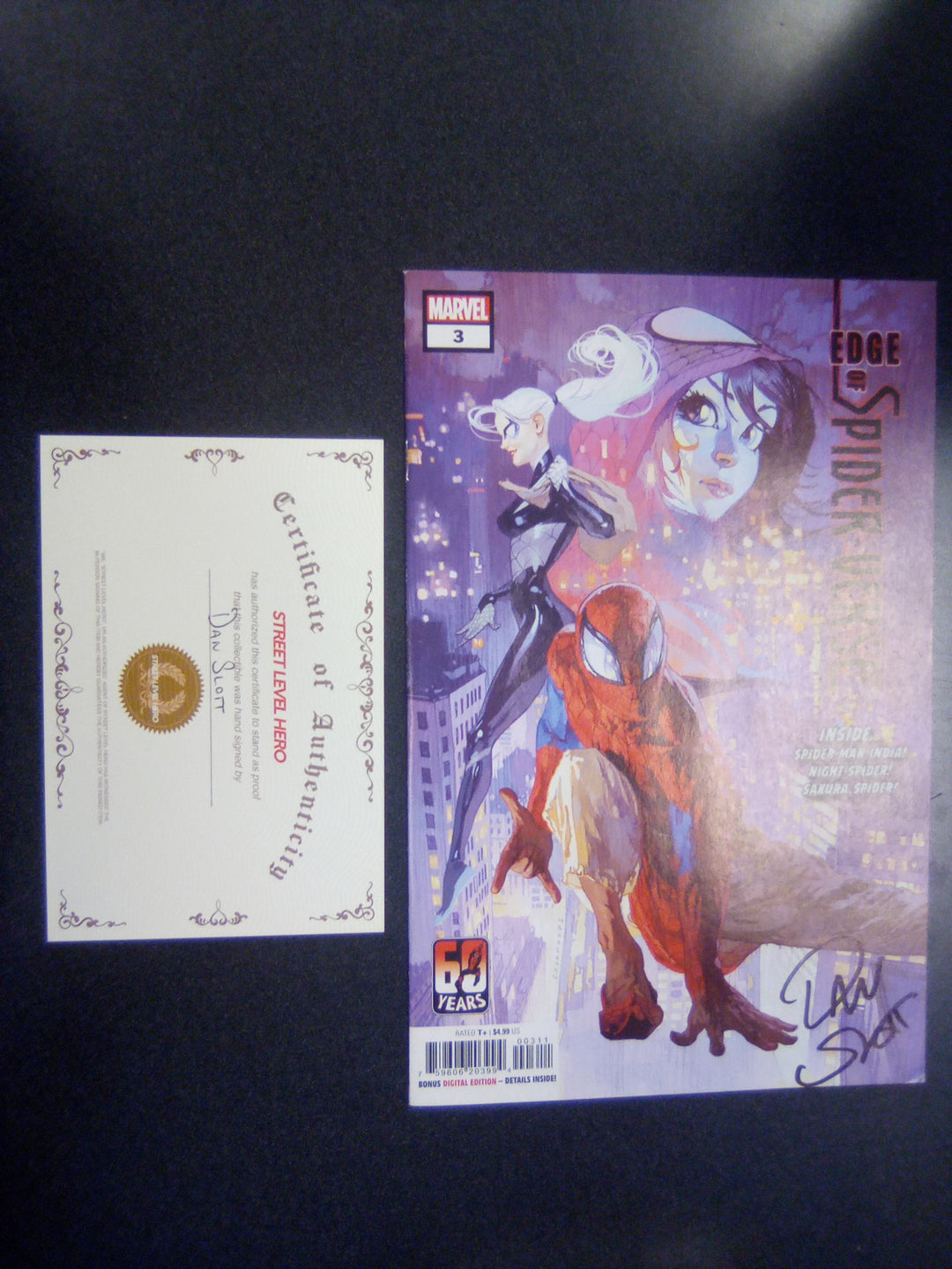 Edge of Spider-Verse #3 (2022) Signed by Dan Slott with CoA