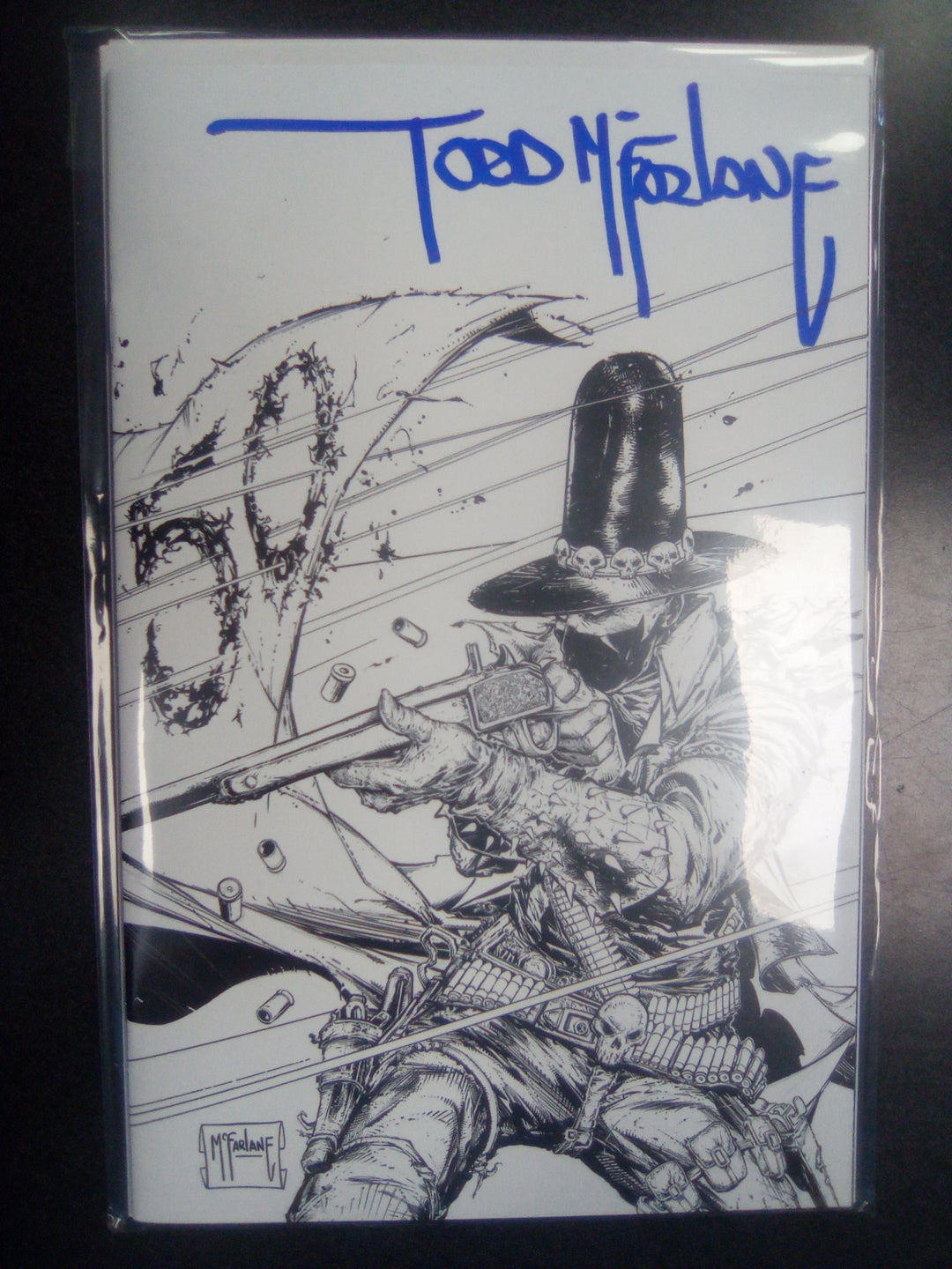 Gunslinger Spawn #50 Cover G Inc 1:250 Todd McFarlane Signed Ink Variant