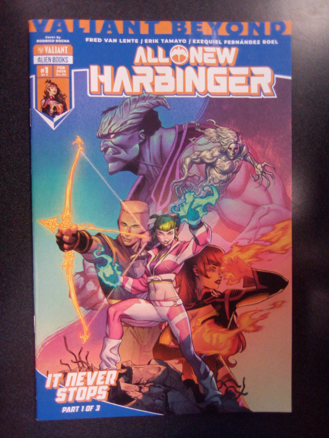 Valiant Beyond: All New Harbinger #4  It Never Stops #1 Cover A (Rocha)