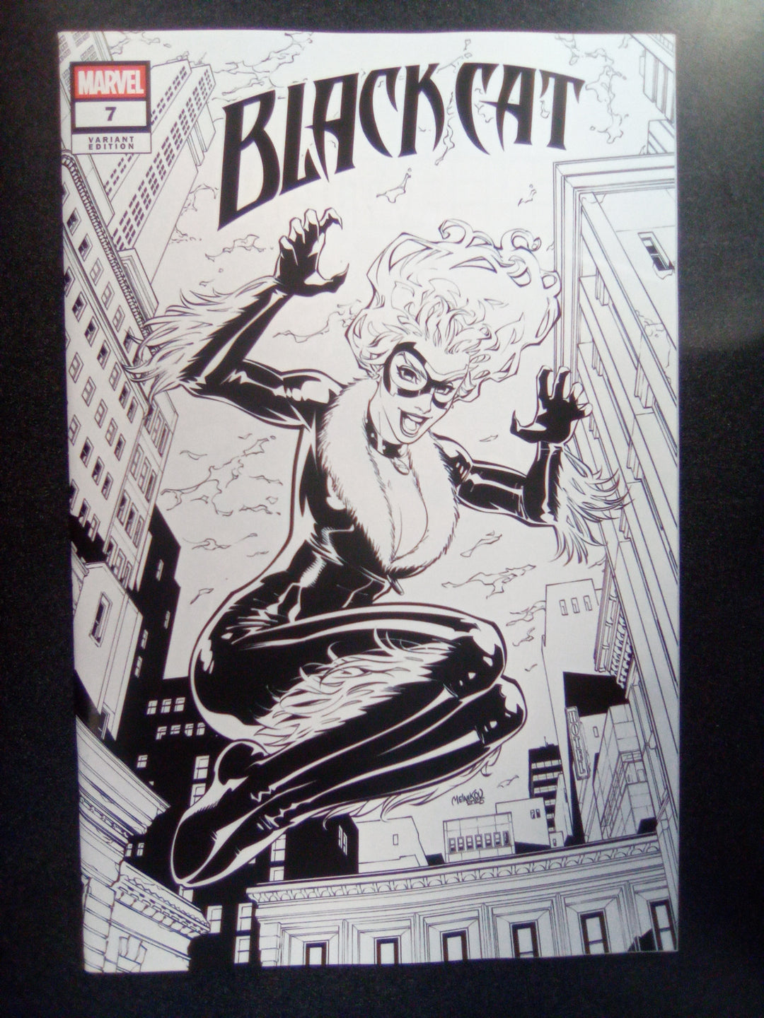 Black Cat #7 (2026) B&W Comicspro Variant