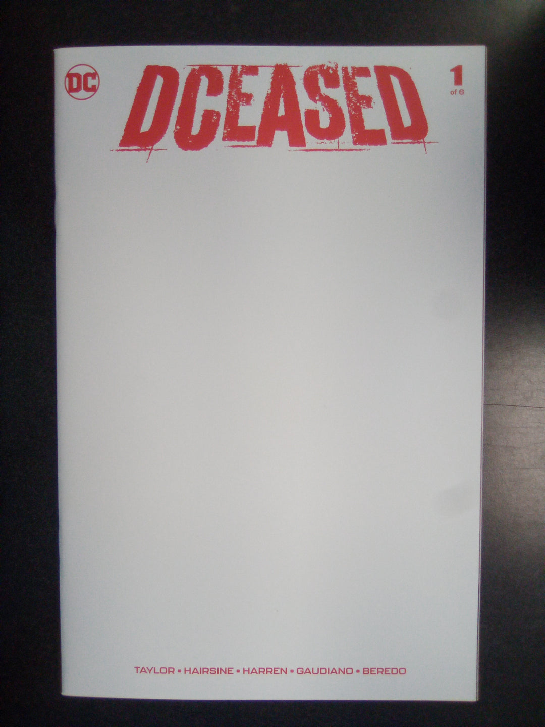 Dceased #1 (2019) Blank Sketch Variant