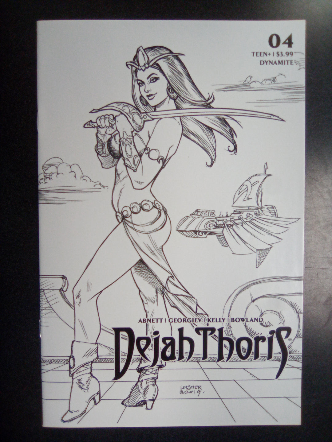 Dejah Thoris #4 (2020) 1:25 Linsner B&W Variant