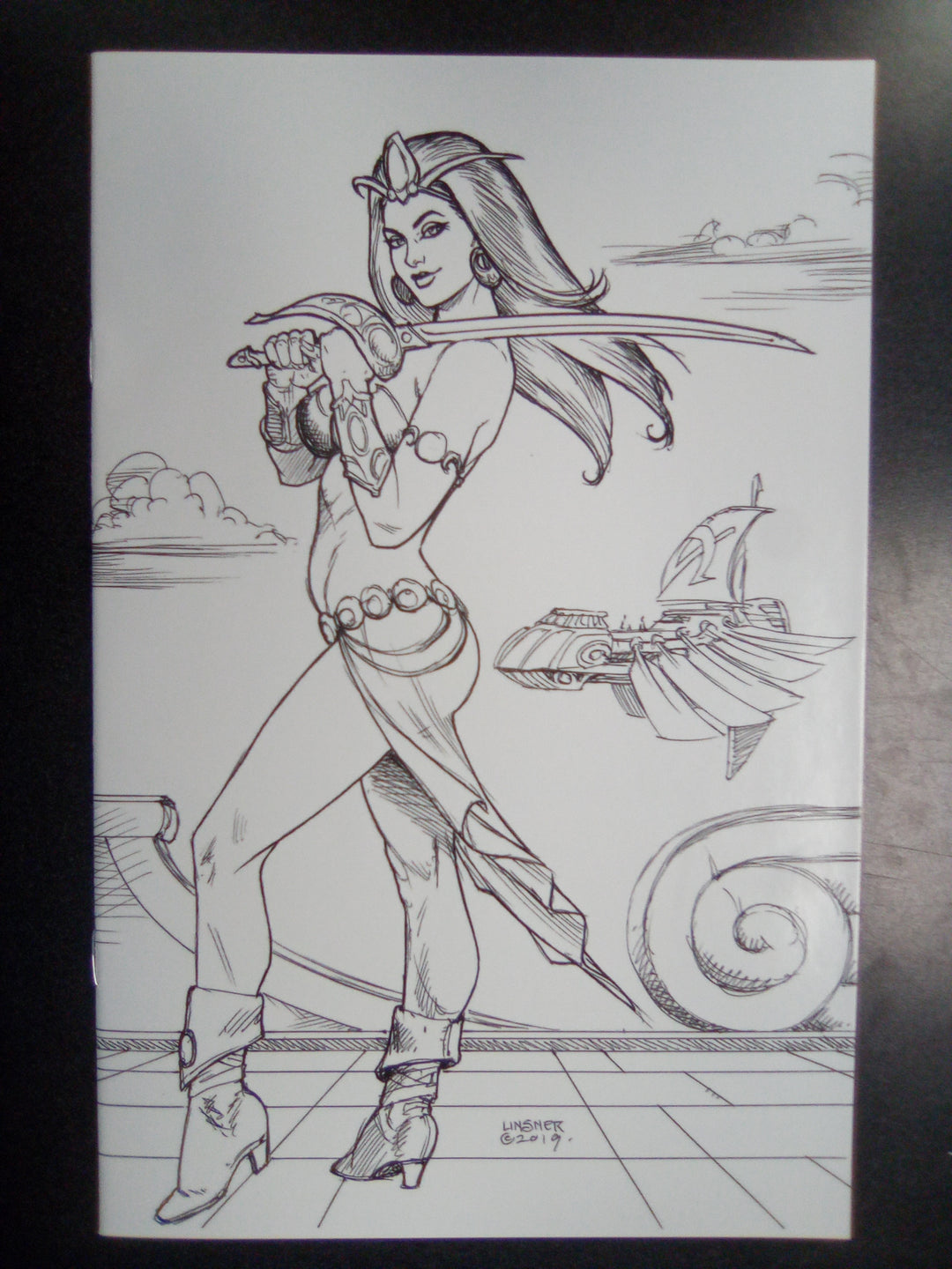 Dejah Thoris #4 (2020) 1:40 Linsner B&W Virgin Variant