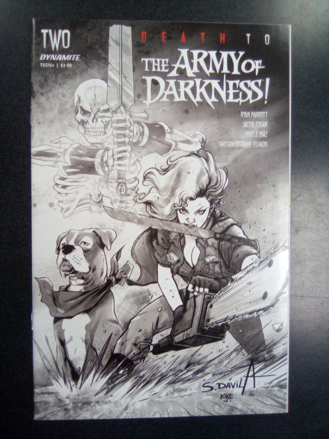 Death to the Army of Darkness #2 (2020) 1:40 Sergio Davila B&W Variant