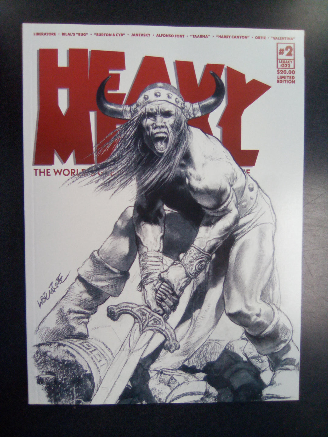 Heavy Metal Magazine #2 Cover H Liberatore "Barbarian"