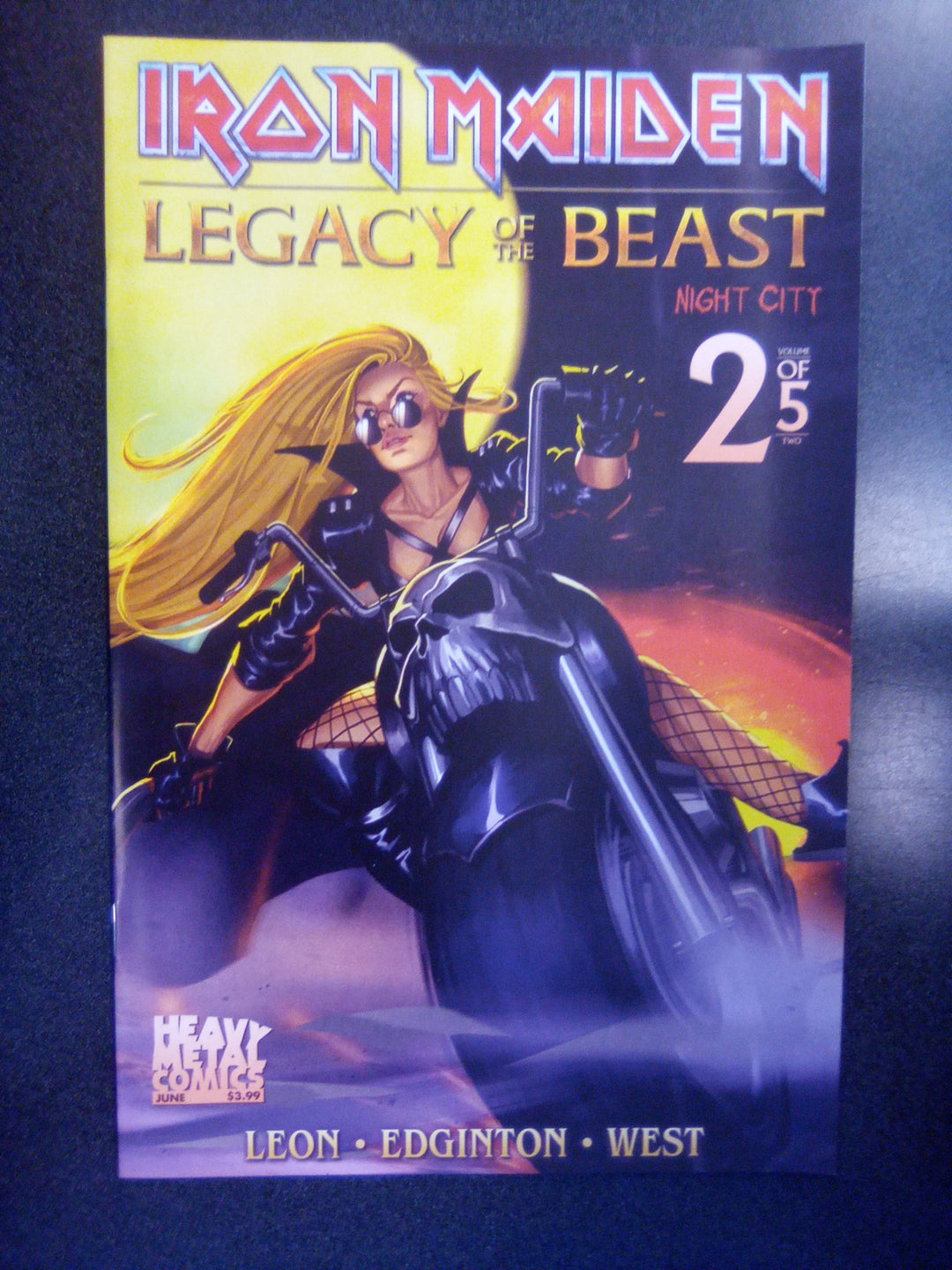 Iron Maiden Legacy of the Beast Night City #2 (2019) Cover B Navigator Games