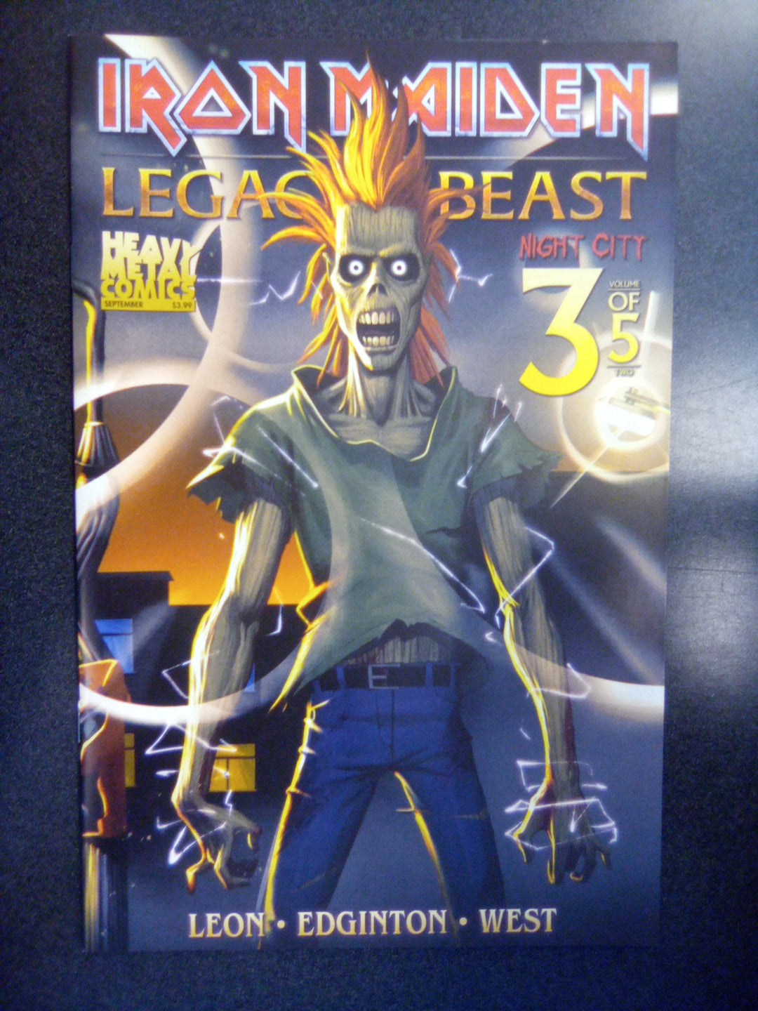 Iron Maiden Legacy of the Beast Night City #3 (2019) Cover A Navigator Games