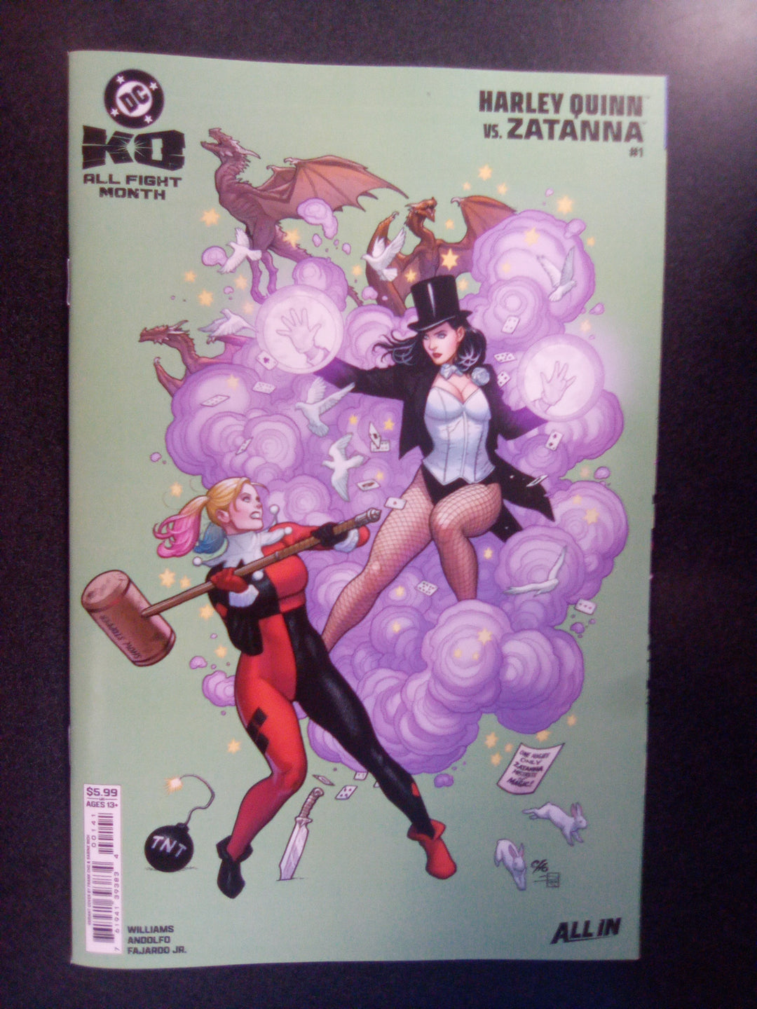 DC K.O. Harley Quinn vs Zatanna #1 Cover B Frank Cho Variant