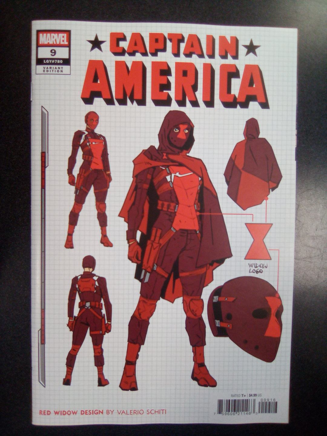 Captain America #9 Valerio Schiti Design Variant
