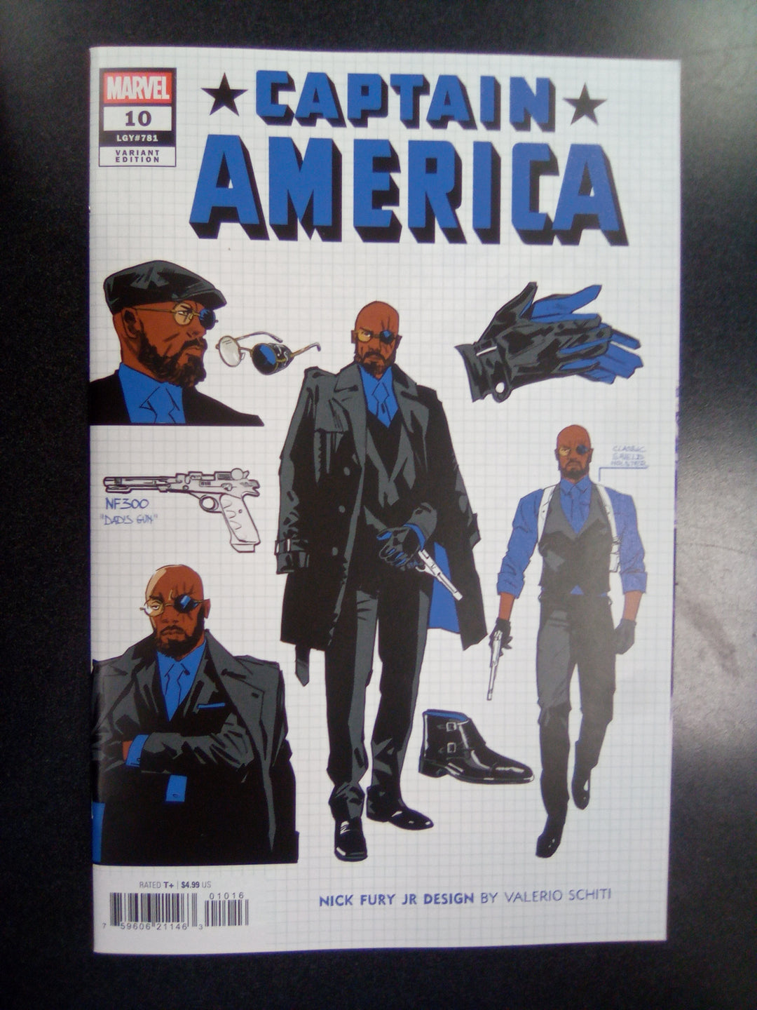 Captain America #10 Valerio Schiti Design Variant