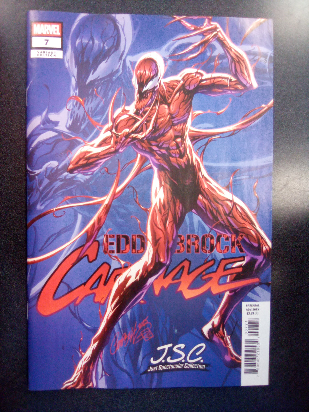 Eddie Brock: Carnage #7 J. Scott Campbell Just Spectacular Collection Variant