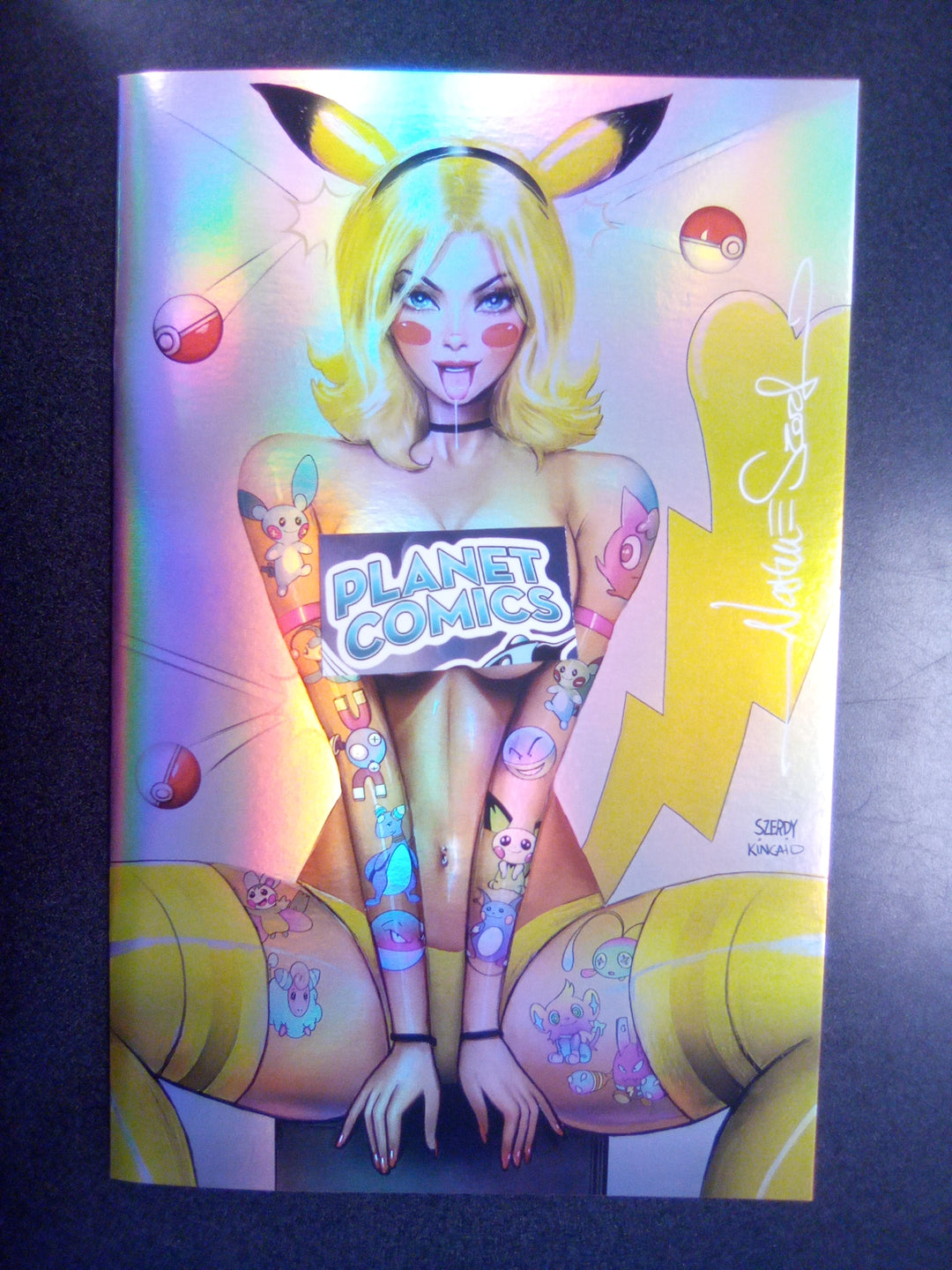 Con Artists #4 Pikachu Foil Variant Signed