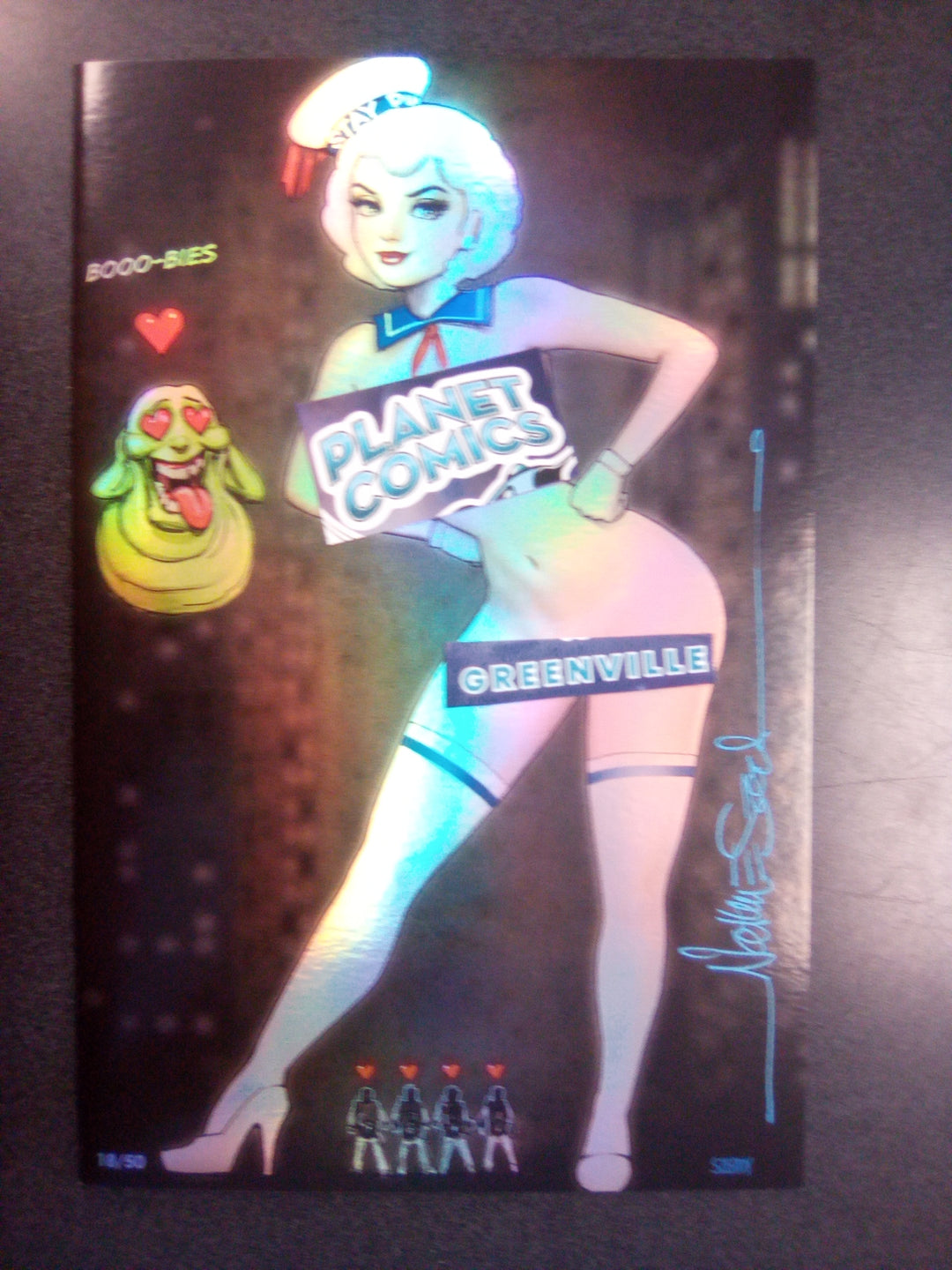 Zirty Girls #3 Stay Puft Girl Foil Variant Signed