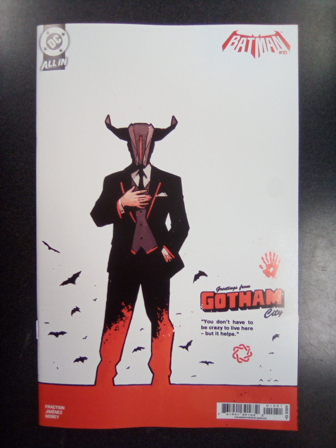 Batman #10 Cover F 1:25 David Aja Variant
