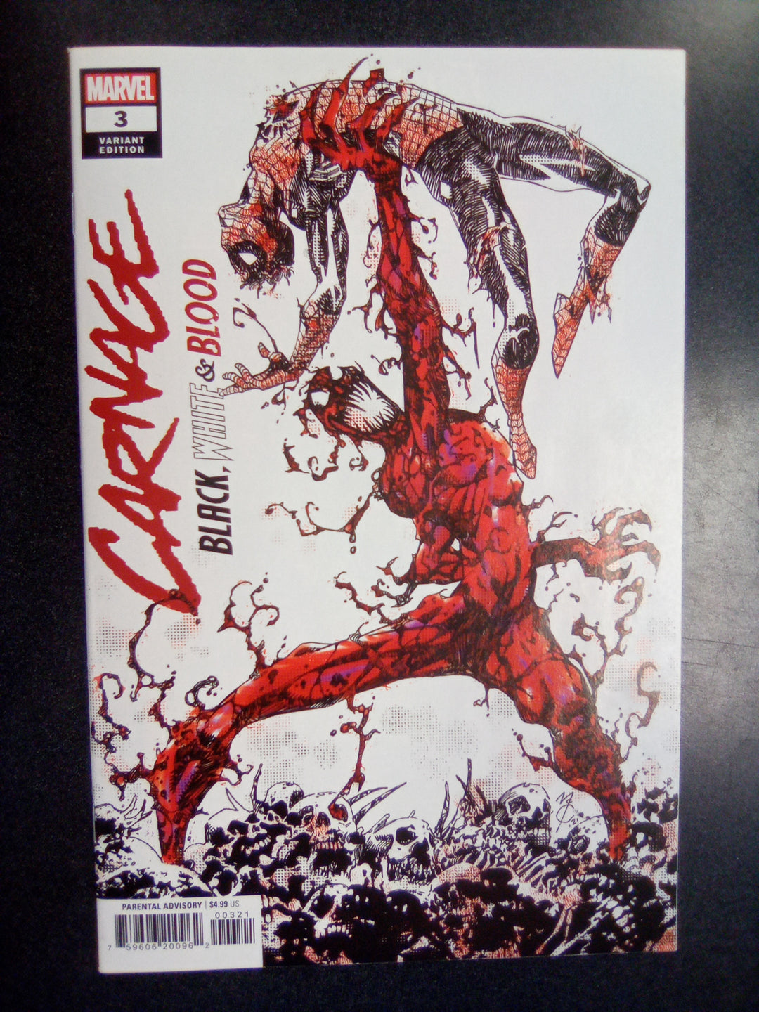 Carnage Black White & Blood #3 (2021) John McCrea Variant
