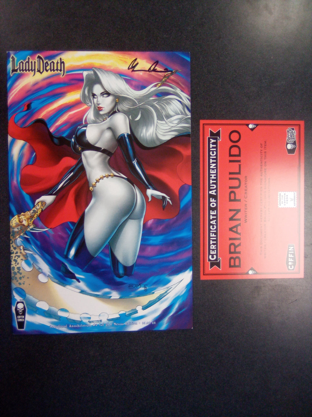 Lady Death Sacrificial Annihilation #2 Nexus Edition Signed with CoA
