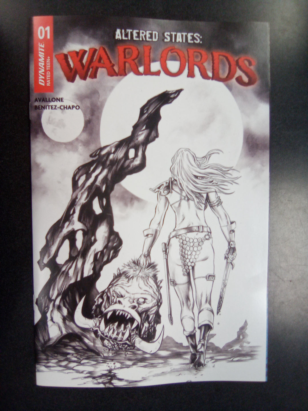 Altered States Warlords #1 Cover J 1:10 Mike Rooth Line Art Variant