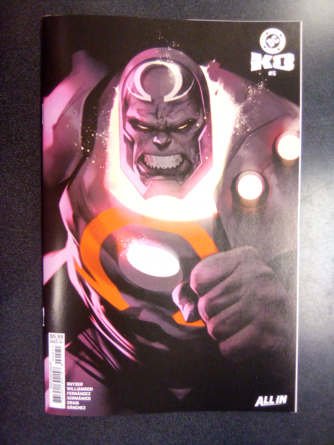 DC K.O. #5 Cover F Ben Oliver Face Off Card Stock Variant