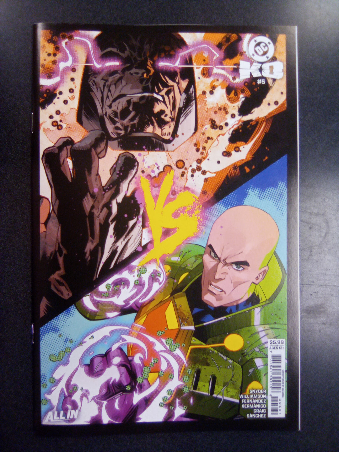 DC K.O. #5 Cover G Dan Mora Bracket Card Stock Variant