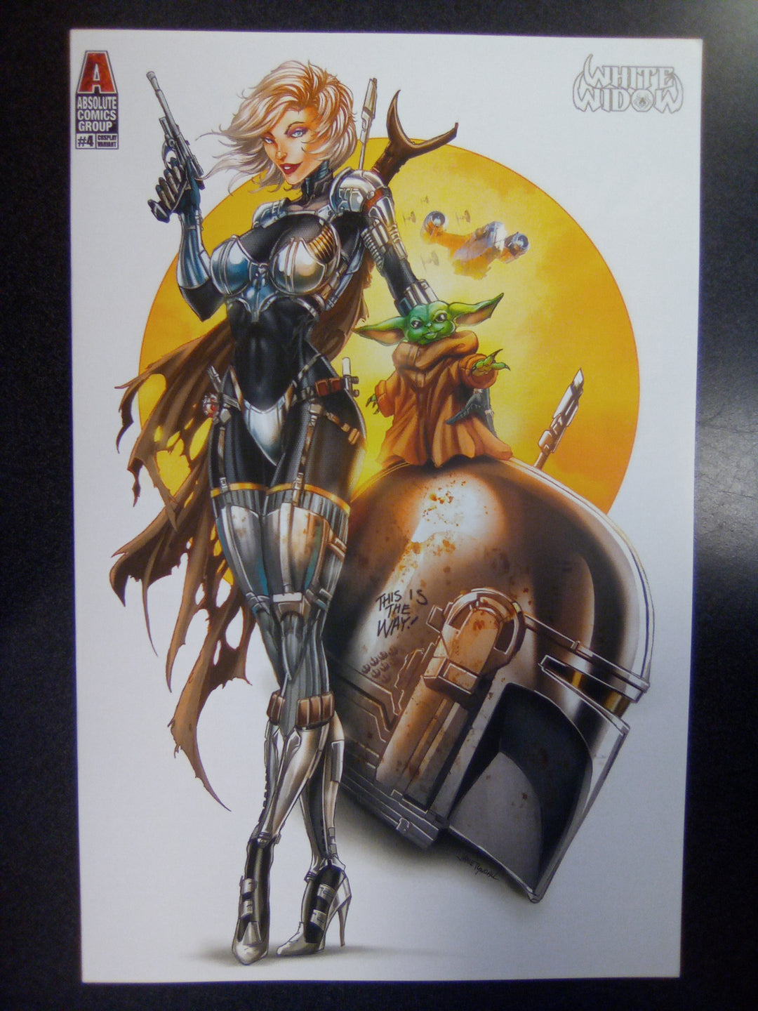 White Widow #4 Mandalorian Cosplay Variant