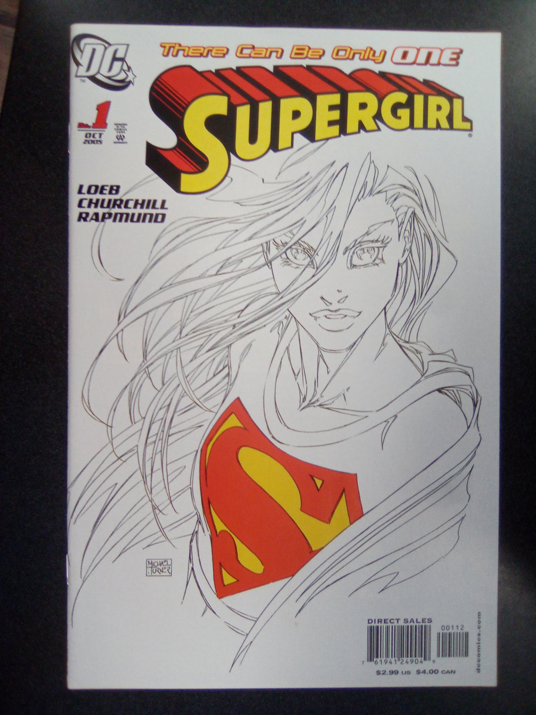 Supergirl #1 (2005) 2nd Print Michael Turner Sketch Variant