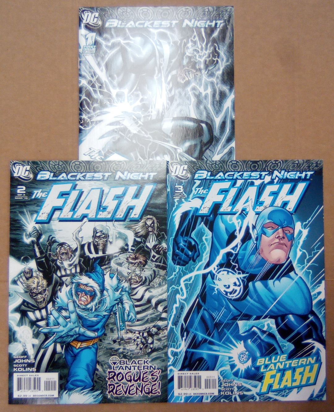 Blackest Night The Flash (DC, 2010) #1 - 3 Complete Series Set