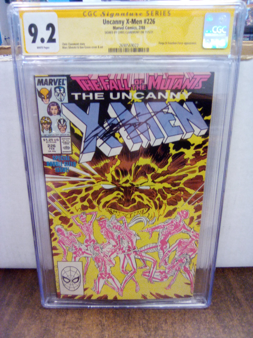 Uncanny X-Men #226 CGC SS 9.2 Signed by Chris Claremont